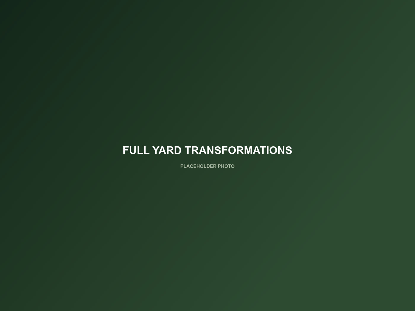 Full yard transformation project — placeholder photo